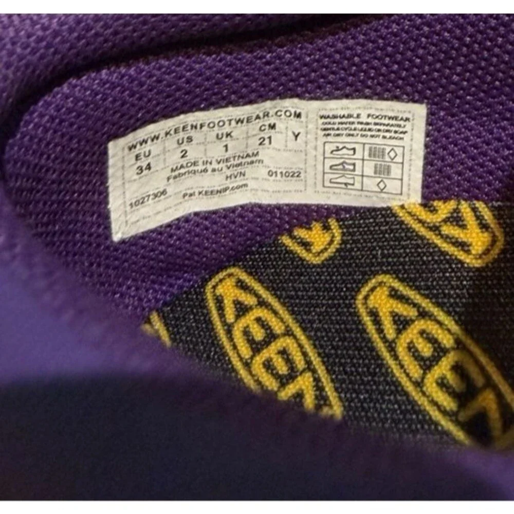 Keen Speed Hound Girls Size 2 Tillandsia Purple Hiking Slip On Shoes NIB